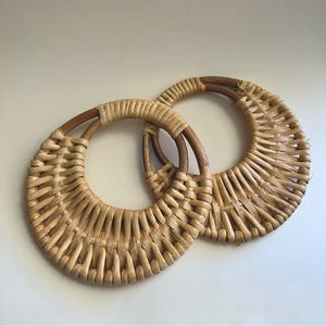 Vintage Rattan Purse Handles